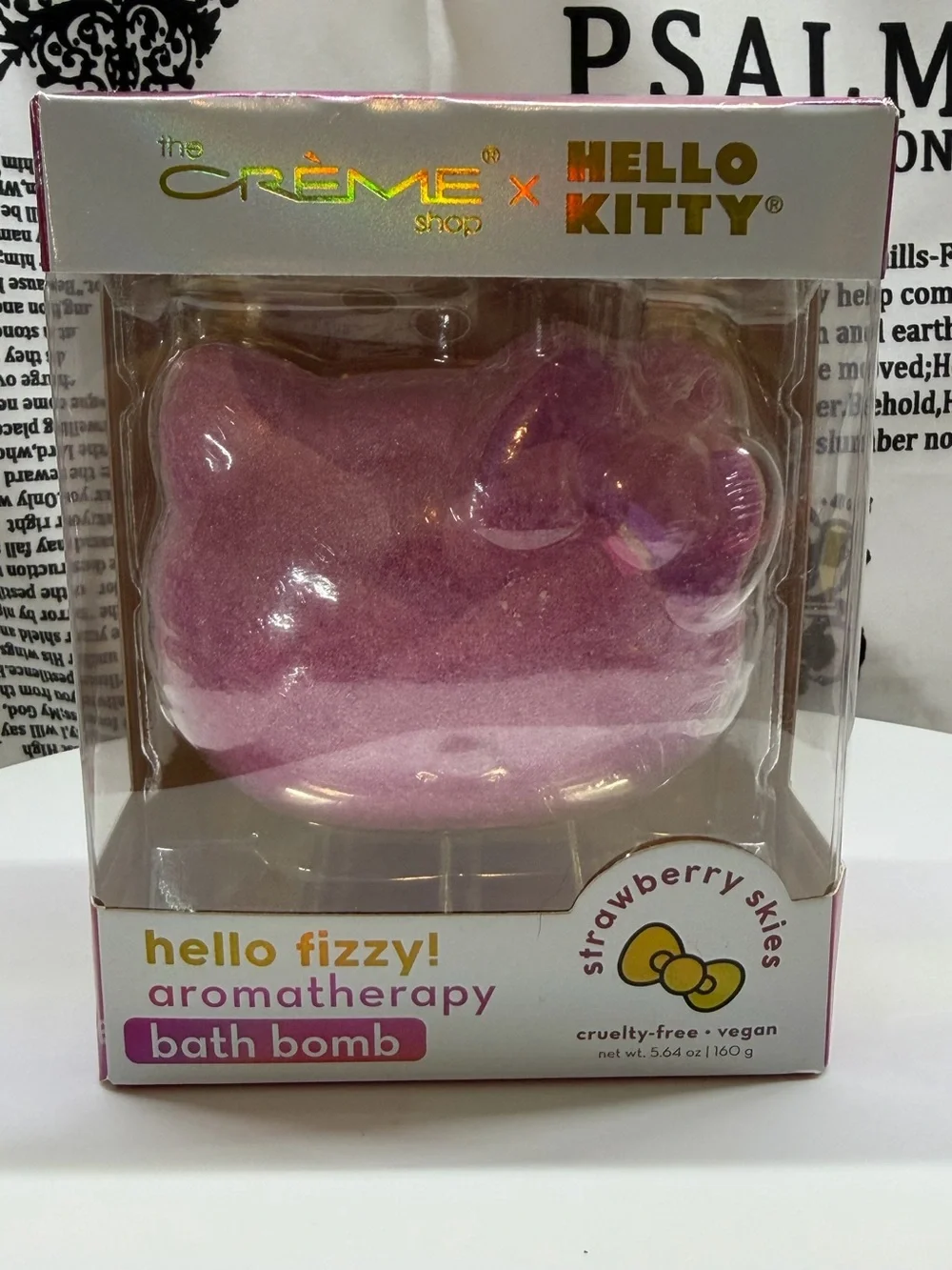 New x Hello Kitty Pink Premium Glass Nail File Set & Pink Bath Bomb